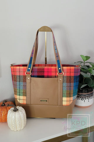 Cozy Up To Flannel - Limited Edition Cici Tote Bag Ready to Ship