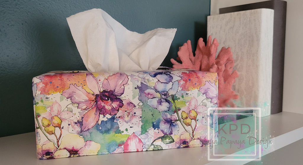 Tissues Patterned Collection The Elegant Tissue Box Cover Digital Pattern – Kaya Papaya Design