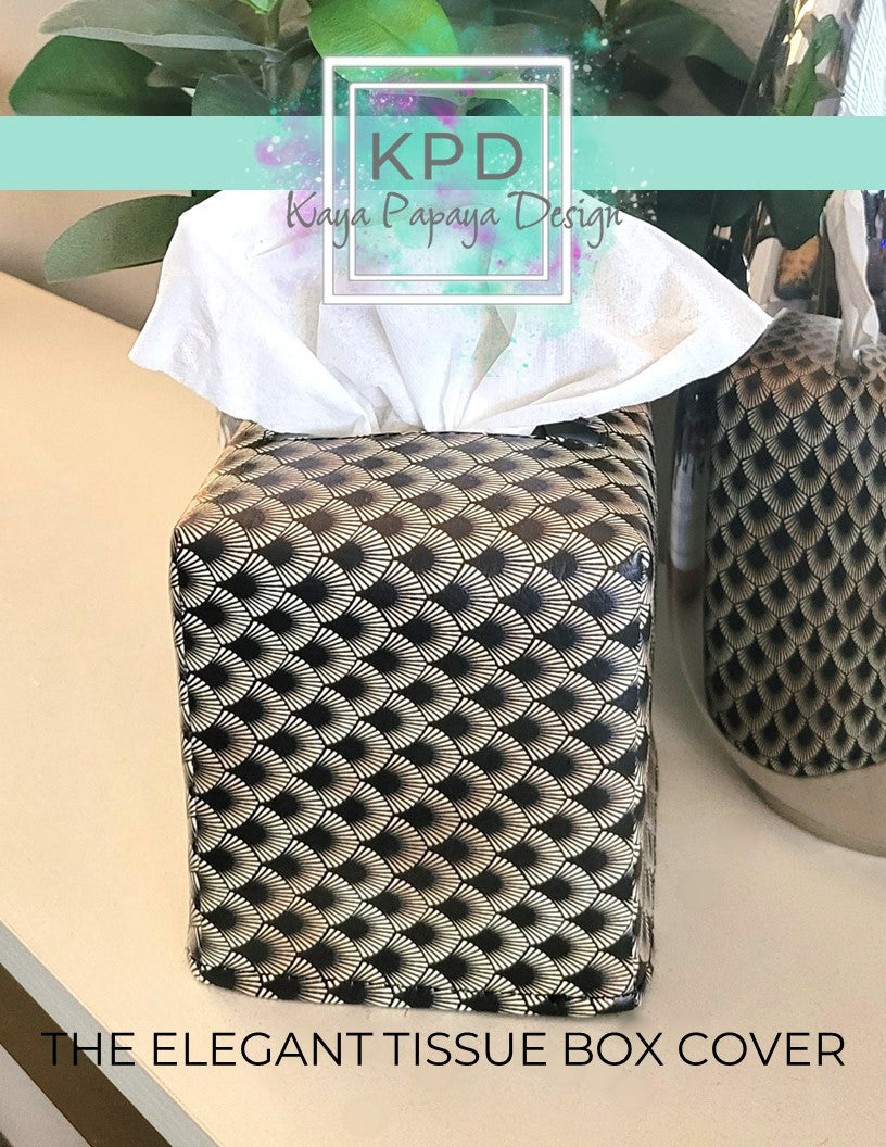 The Elegant Tissue Box Cover Digital Pattern – Kaya Papaya Design