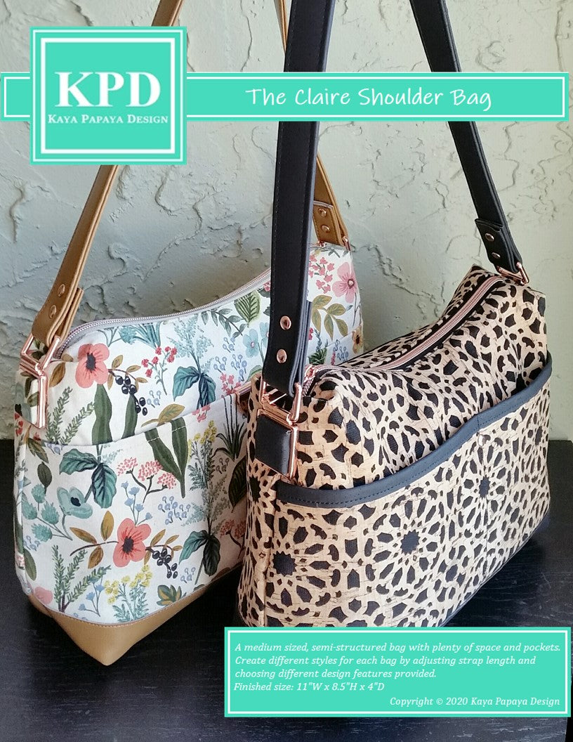 The Claire Shoulder Bag Digital Pattern