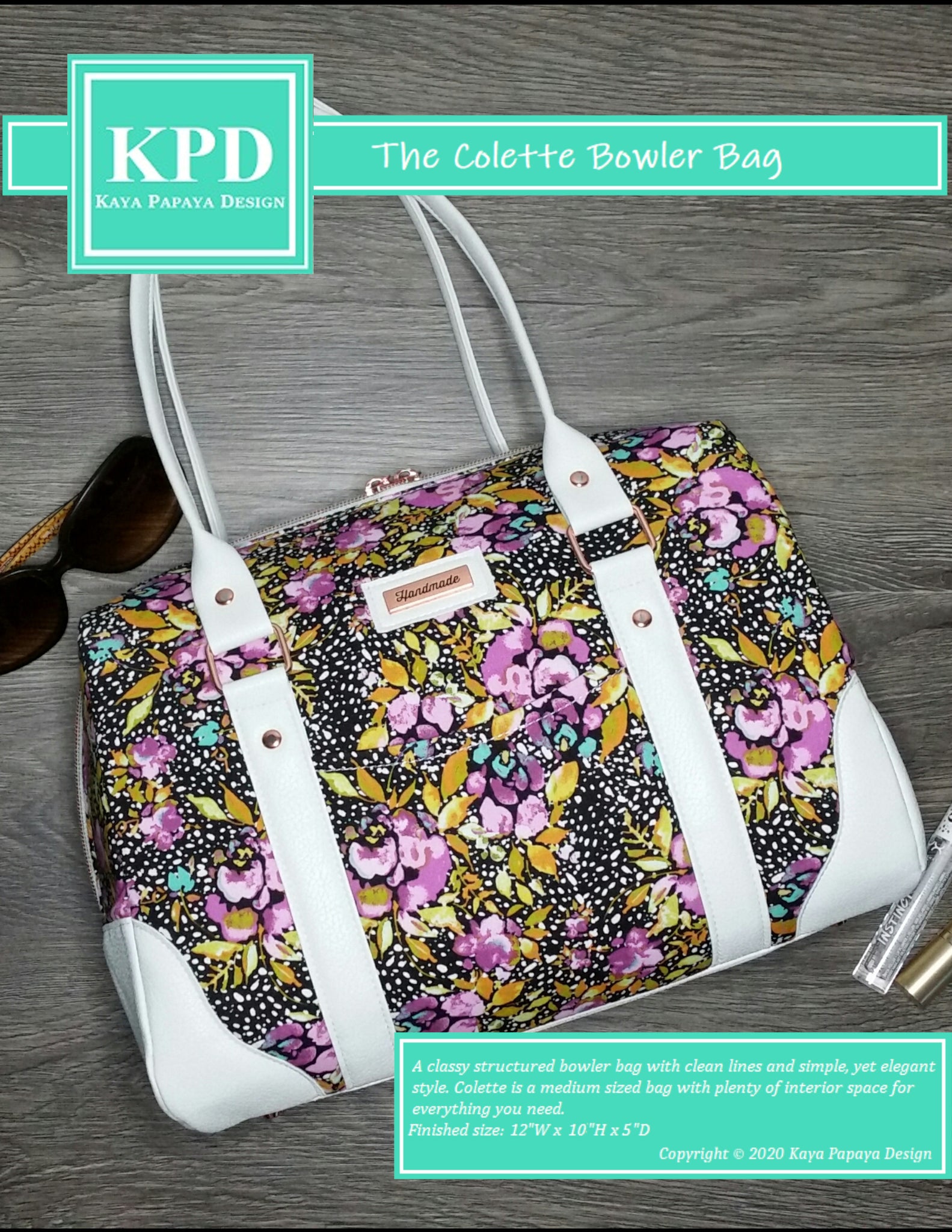 Leather bag pattern pattern bag sewing pattern PDF instant download ACC-45