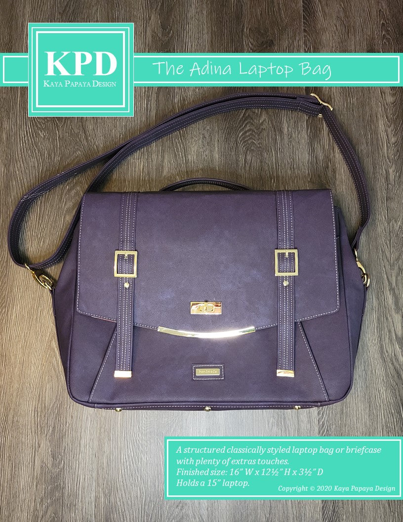 The Adina Laptop Bag Digital Pattern