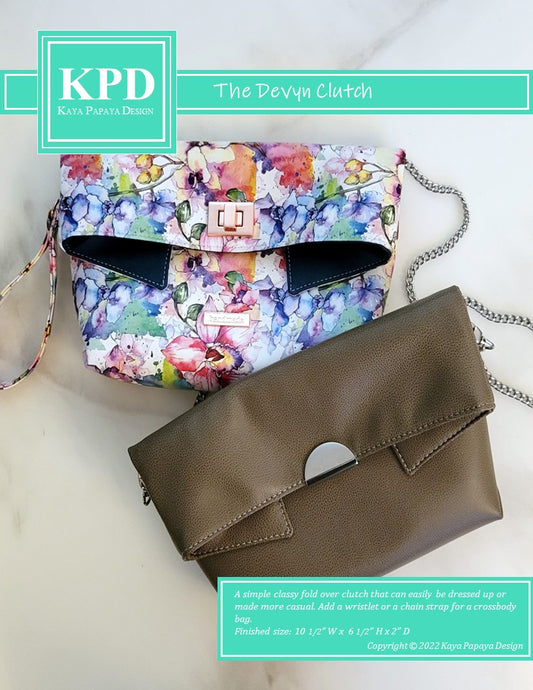 The Devyn Clutch Digital Pattern